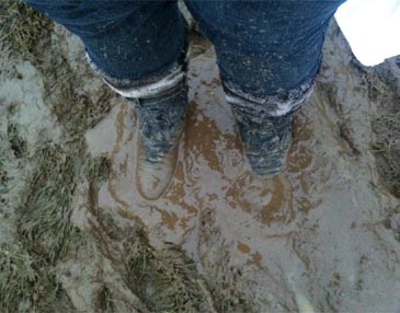 Wet boots